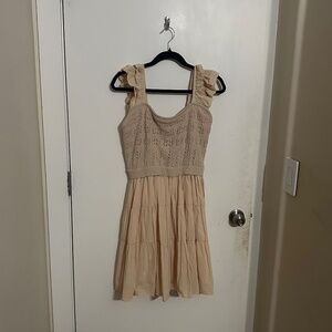 NEW Böhme Lindie Knit Bodice Mini Dress M